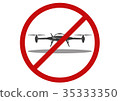 No drone zone, Vector 35333350