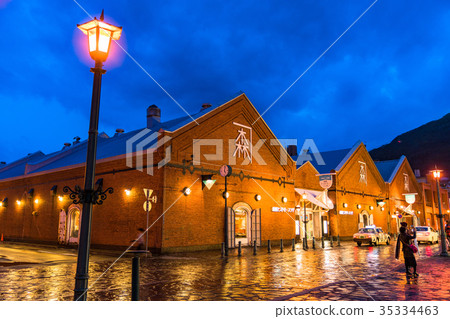 “北海道”函館夜景，紅磚倉庫 35334463