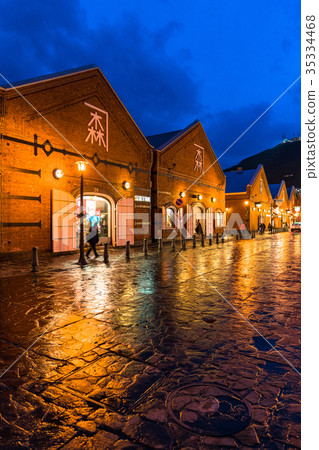 “北海道”函館夜景，紅磚倉庫 35334468