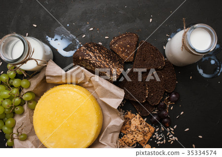 Rustic local dairy. Milk and cheese. Rustic local dairy. Milk and cheese. 35334574