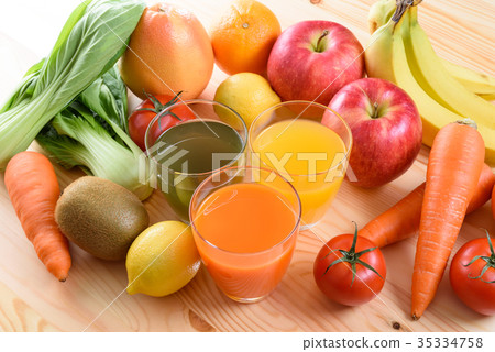 Vegetable Juice Smoothie Vegetable Natural Table Front 35334758