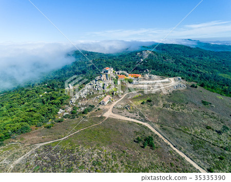Aerial View High Fog Near Santuario da Peninha 35335390