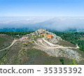 Aerial View High Fog Near Santuario da Peninha 35335392