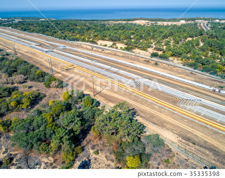 Top View of the Gas Pipeline 35335398