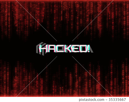 digital background with red color of binary code - Stock Illustration ...