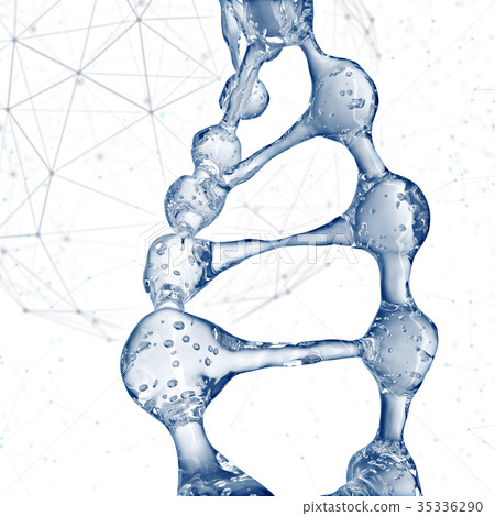 DNA molecules design illustration. DNA molecules design illustration. 35336290