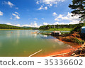 Fishing net in Tuyen Lam lake in Dalat, Lam Dong 35336602