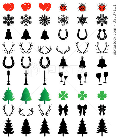 Christmas icons collection Christmas icons collection 35337111
