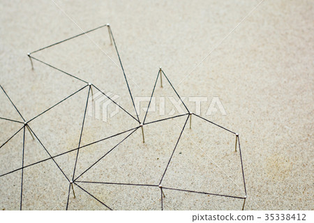 Simulate network structure from thread and pins Simulate network structure from thread and pins 35338412