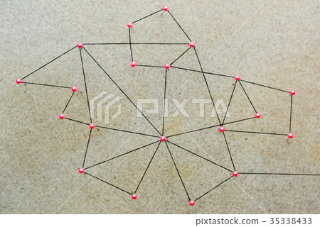 Simulate network structure from thread and pins Simulate network structure from thread and pins 35338433