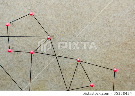 Simulate network structure from thread and pins Simulate network structure from thread and pins 35338434