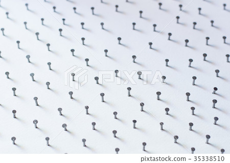 Group of Concrete nails Galvanized dip on paper  35338510