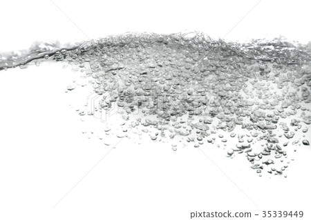 Water splash  motion on white background 35339449