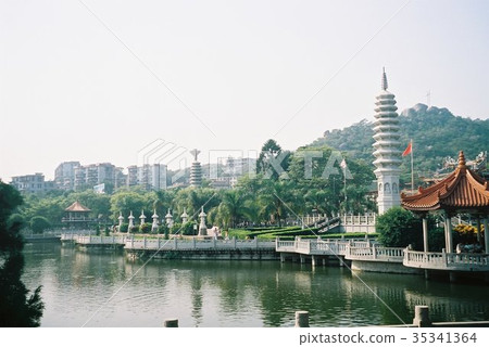 池塘2在南部寺廟寺廟地面 35341364