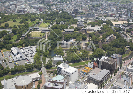 熊本城堡鳥瞰圖 35341847