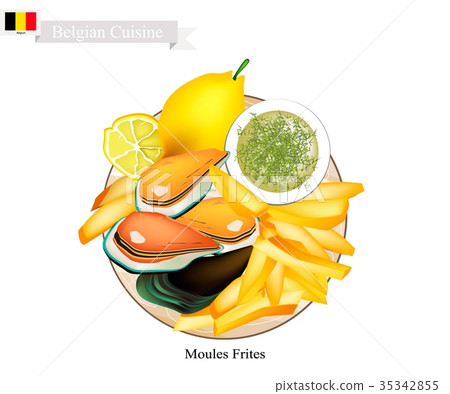 Moules Frites, A National Dish of Belgium Moules Frites, A National Dish of Belgium 35342855