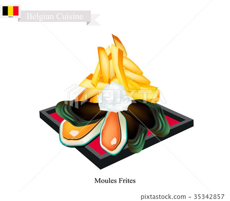 Moules Frites, A National Dish of Belgium Moules Frites, A National Dish of Belgium 35342857