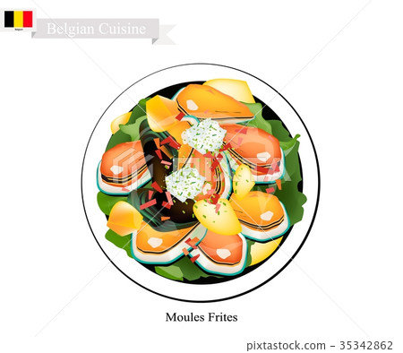 Moules Frites, A National Dish of Belgium Moules Frites, A National Dish of Belgium 35342862