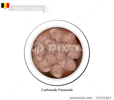 Carbonade Flamande Belgian Stewed Meat with Onion Carbonade Flamande Belgian Stewed Meat with Onion 35342863