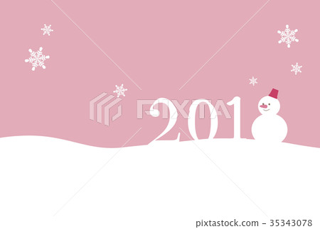 2018年新年模板模板雪人 2018年新年模板模板雪人 35343078