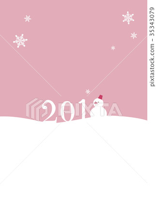 2018年新年模板模板雪人 2018年新年模板模板雪人 35343079