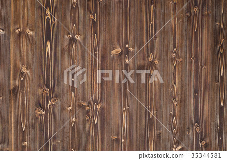 Brown pine wood wall texture use for background or interior wall paper 35344581
