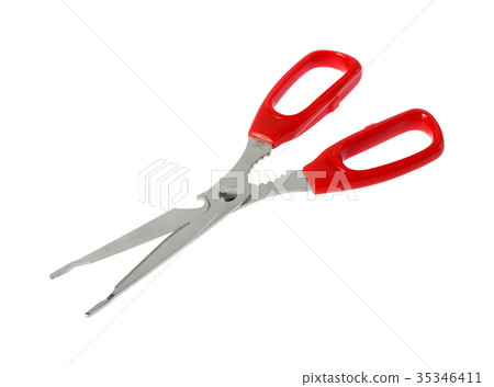 general purpose scissor (red) with clipping path general purpose scissor (red) with clipping path 35346411