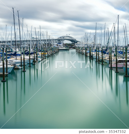 Auckland Harbour Bridge in Auckland, New Zealand Auckland Harbour Bridge in Auckland, New Zealand 35347332
