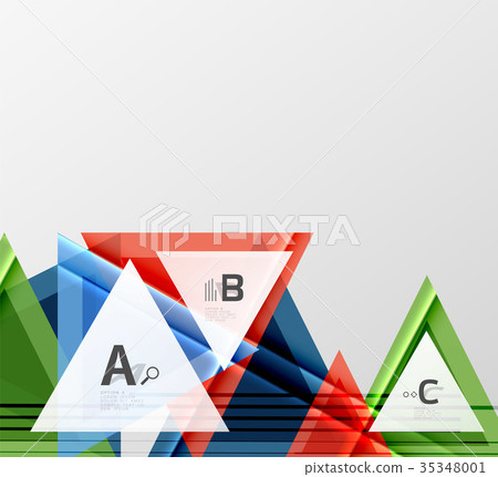 Color triangles background design-插圖素材 [35348001] - PIXTA圖庫