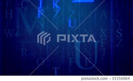 Abstract multilayered letter illustration Abstract multilayered letter illustration 35350064