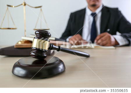 justice and law concept  judge  the gavel, 35350635