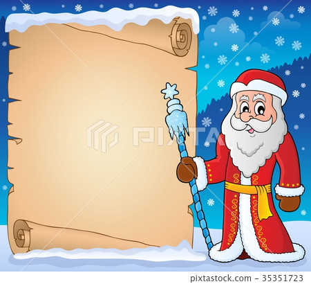 Father Frost theme parchment 5 Father Frost theme parchment 5 35351723