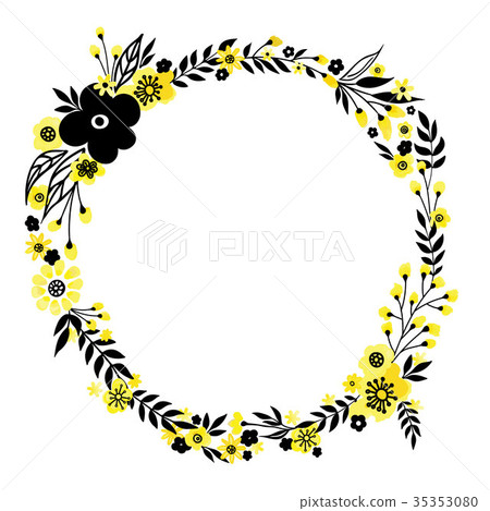 Yellow flower wreath Yellow flower wreath 35353080