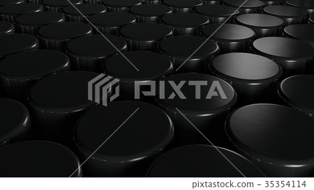 Abstract background with black cilynder 35354114