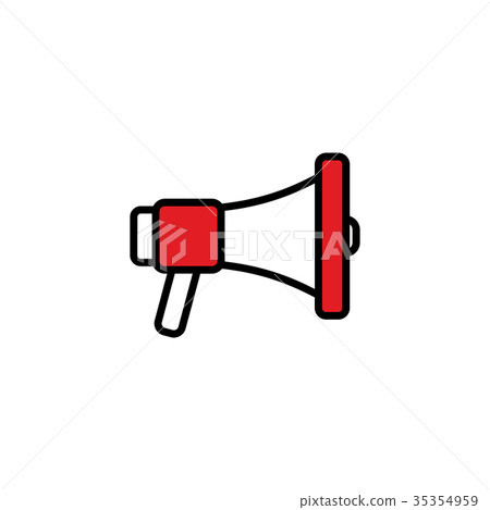 loudspeaker icon vector flat design loudspeaker icon vector flat design 35354959