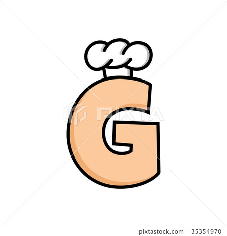 chef hat logo logotype with initial letter chef hat logo logotype with initial letter 35354970