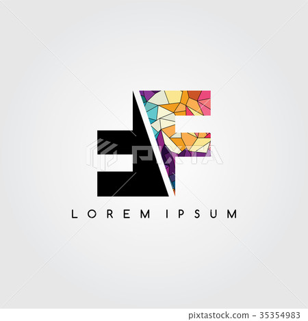 letter initial logotype logo abstract colorful letter initial logotype logo abstract colorful 35354983