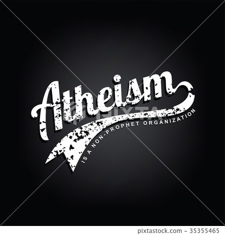 atheism theme - against religious 35355465