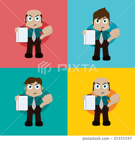 businessman manager at work cartoon businessman manager at work cartoon 35355547