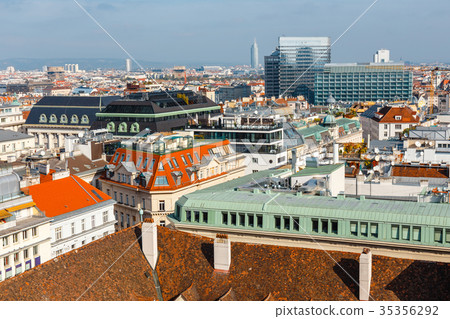 View from the tower of Stephen's Cathedral, Vienna View from the tower of Stephen's Cathedral, Vienna 35356292