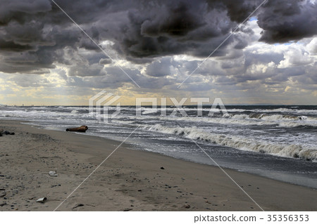 The rough sea of Japan 35356353