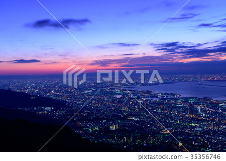 Night view of Osaka, Kobe View from Mayayama Scuperobashi 35356746