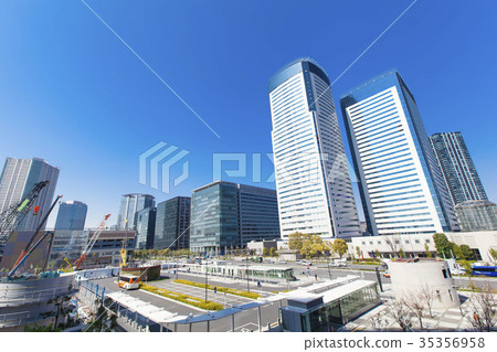 Office street in front of the station Office street in front of the station 35356958