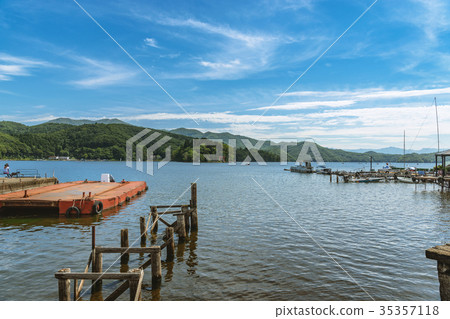Landscape of Lake Nojiri 35357118