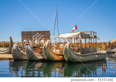 Boats on Titicaca Lake Boats on Titicaca Lake 35357266