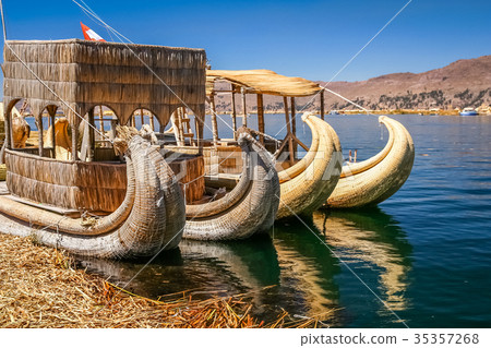 Boats on Titicaca Lake Boats on Titicaca Lake 35357268