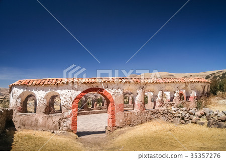 Old incan Lupaca ceremonial center Old incan Lupaca ceremonial center 35357276
