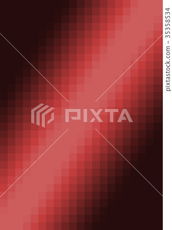 Mosaic gradation (background material) _ vertical b_ red 35358534