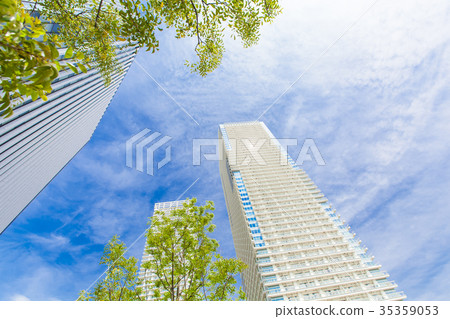Urban landscape with tower apartment 35359053