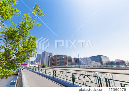 Urban landscape along the river Urban landscape along the river 35360976